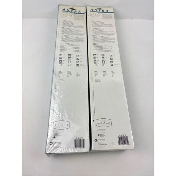 Astra Series Franklin Polished Brass 18in Towel Bar Set of 2 New In The Box - Picture 3 of 5